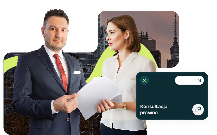 Adwokat Szymon Bajorek podczas konsultacji prawnej z klientką w sprawie o odszkodowanie w Lublinie.